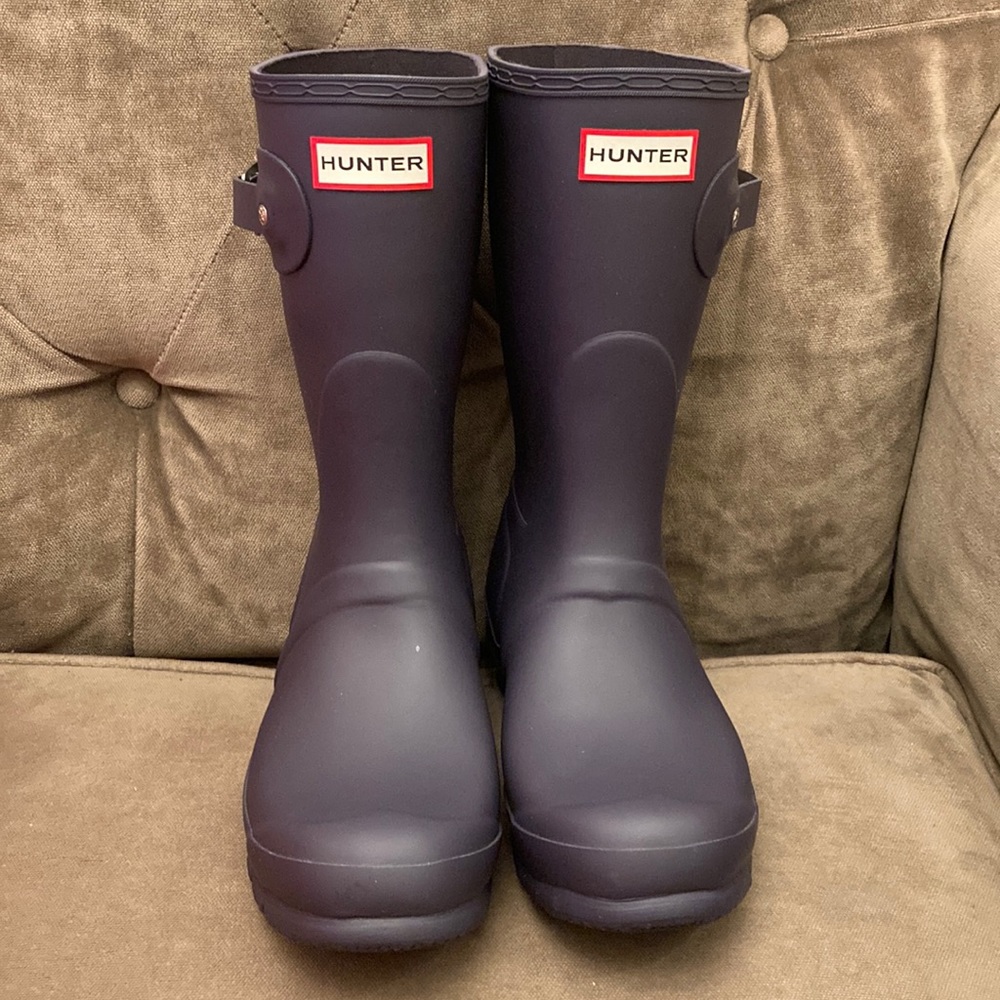 Brand new and never worn Hunter Rain boots. Beautiful Purple color.